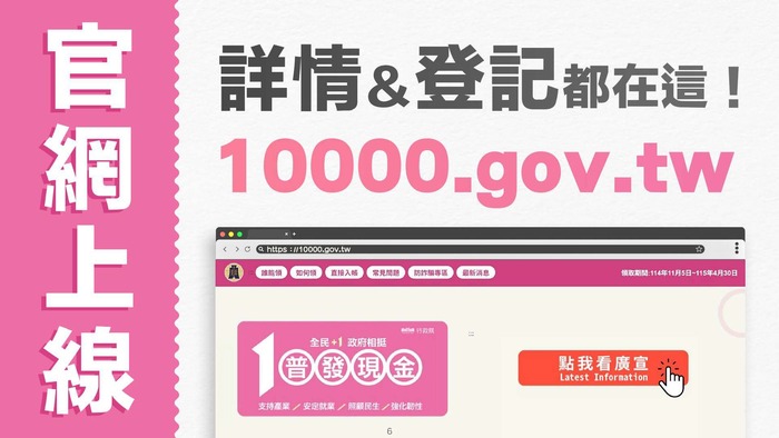 普發一萬元現金 你被騙了嗎？圖片